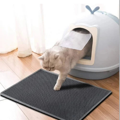 Patile 🐾 / Elekli Kedi Tuvalet Önü Paspası -Kedi Kumu Paspası