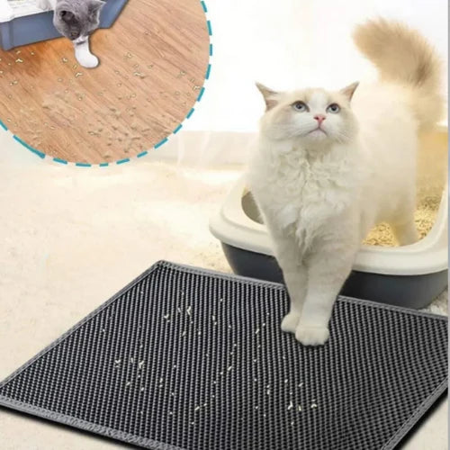 Patile 🐾 / Elekli Kedi Tuvalet Önü Paspası -Kedi Kumu Paspası