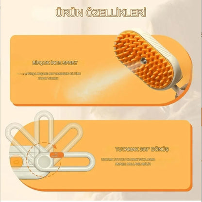 Patile 🐾 / Buharlı Kedi Fırçası