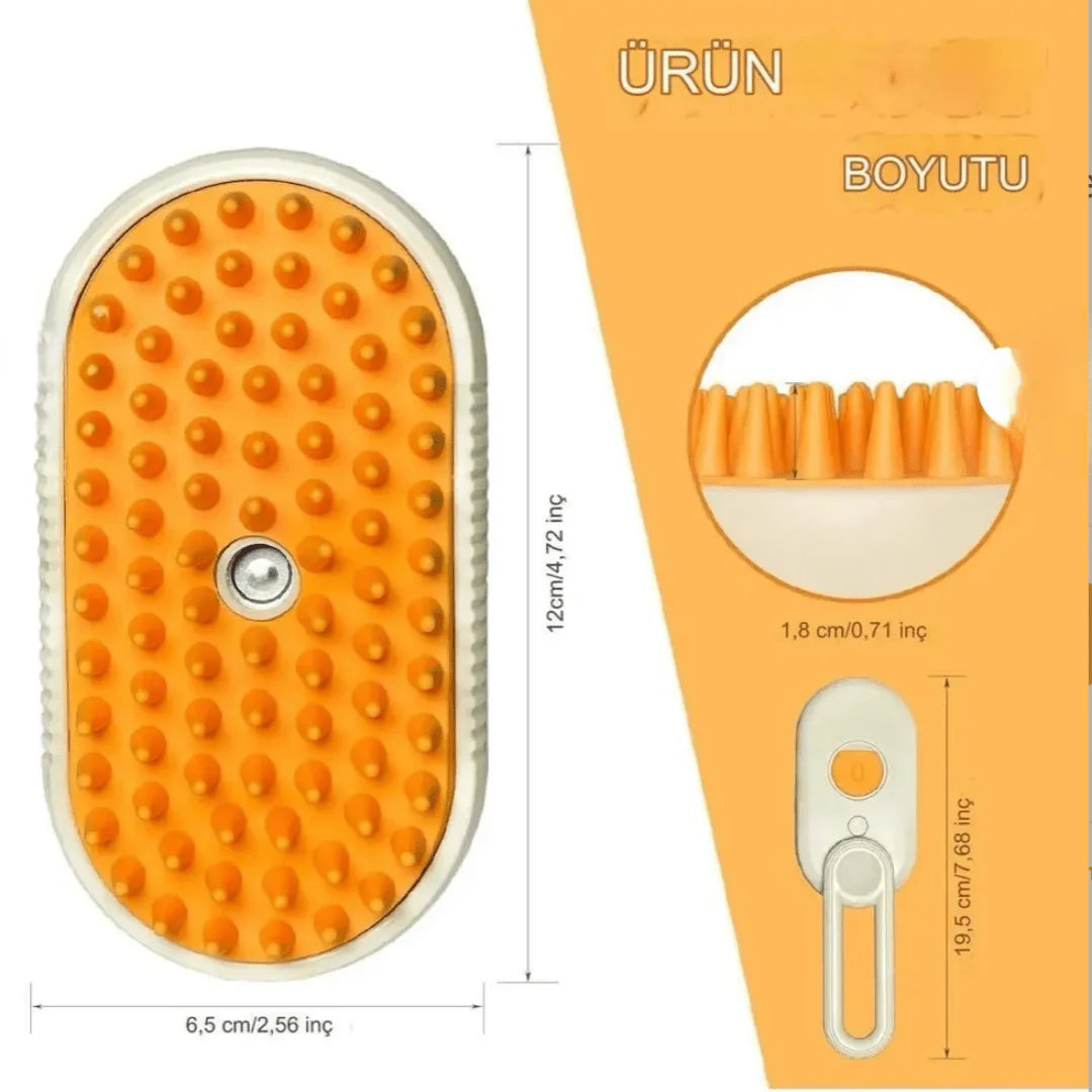 Patile 🐾 / Buharlı Kedi Fırçası